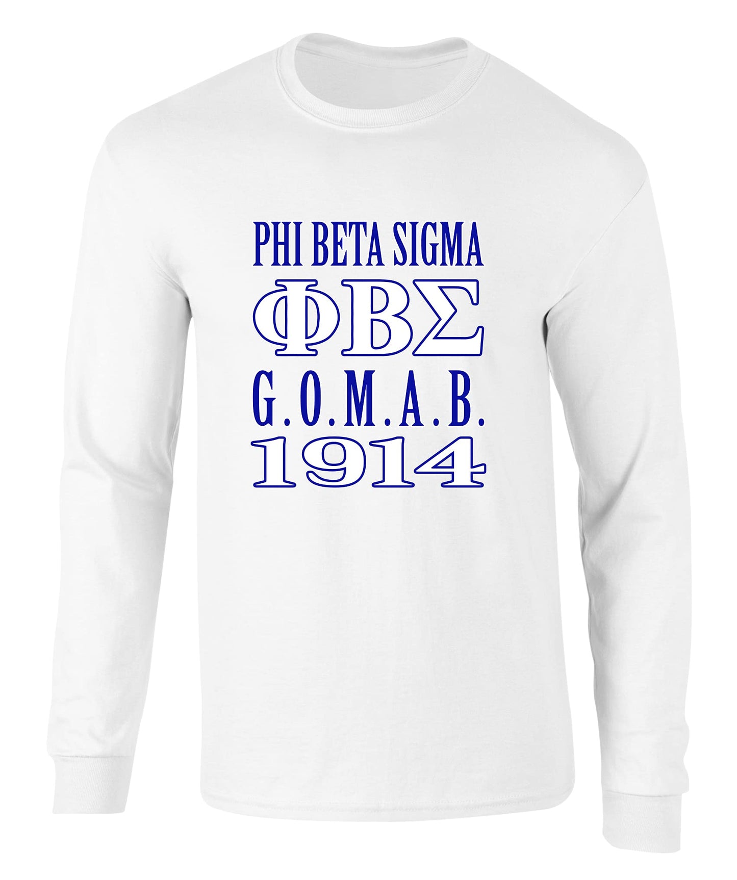 Phi Beta Sigma Icons Graphic Long Sleeve T Shirt