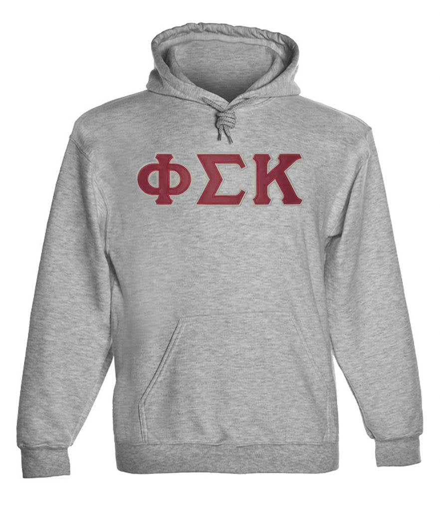 Phi Sigma Kappa Twill Letter Hoody