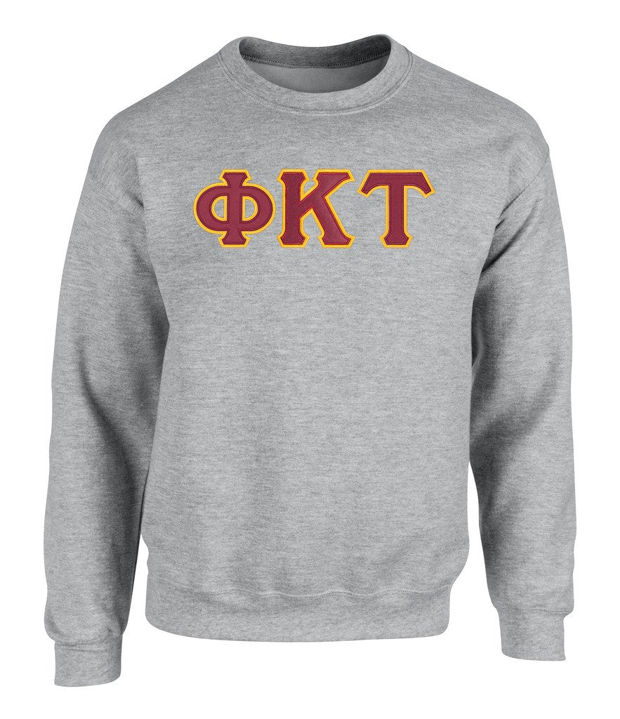 Phi Kappa Tau Twill Letter Crewneck Sweatshirt