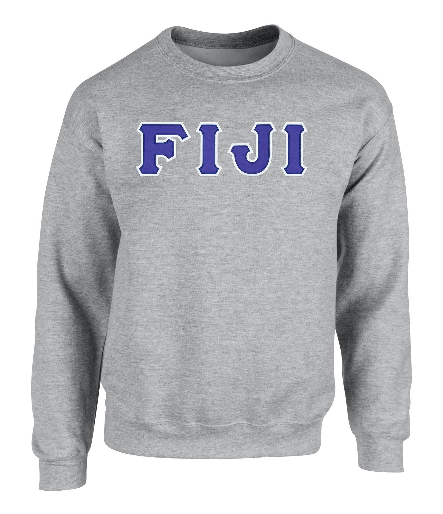 Phi Gamma Delta FIJI Twill Letter Crewneck Sweatshirt