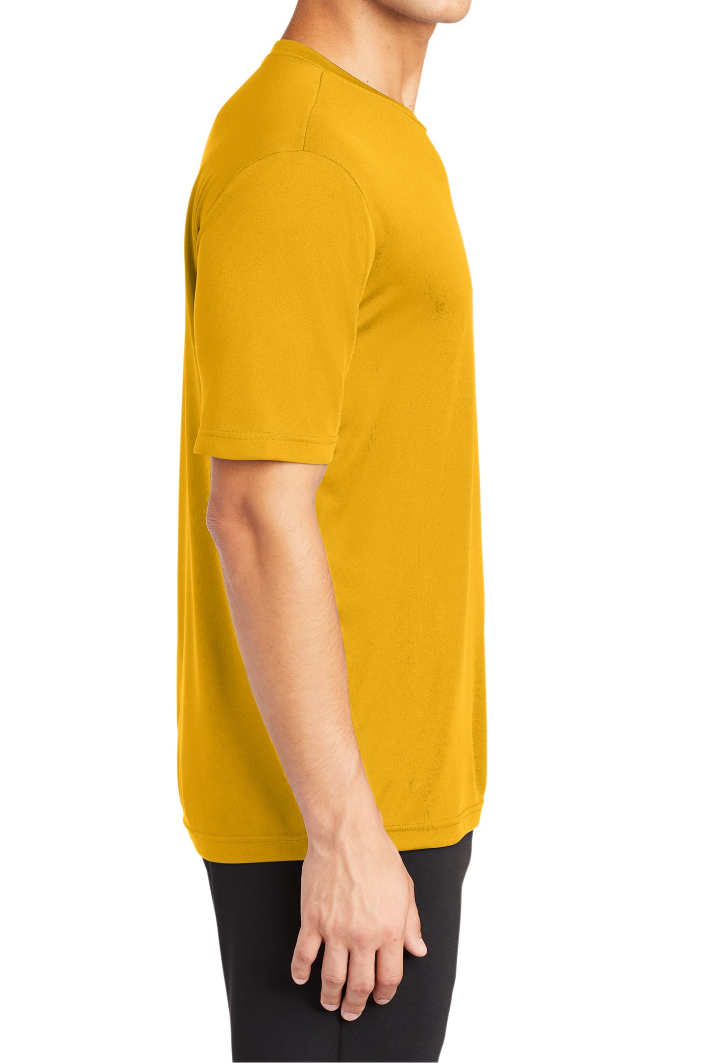 TCTG Team Spirit Athletic Wicking Short Sleeve Tee – College, Sports, High School & Fan Apparel - Gold