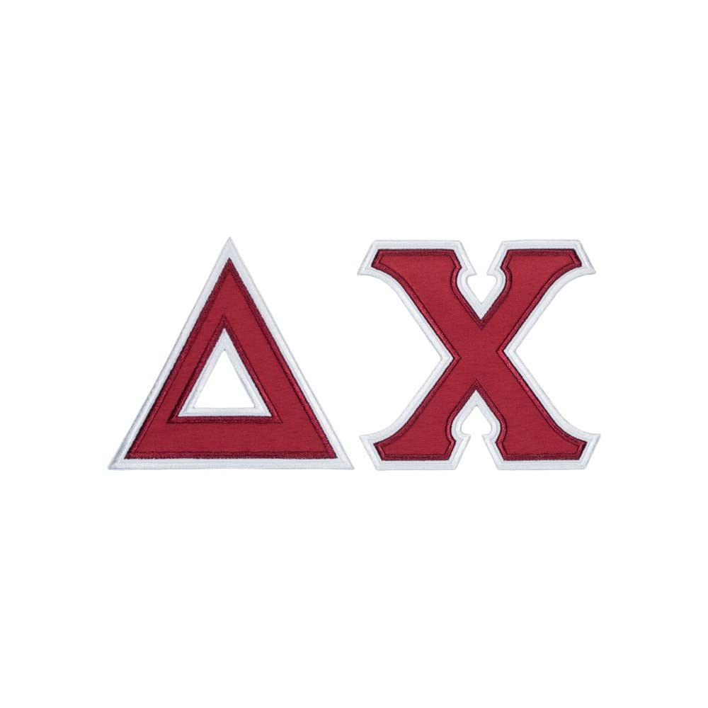 Delta Chi Twill Letter Long Sleeve T Shirt