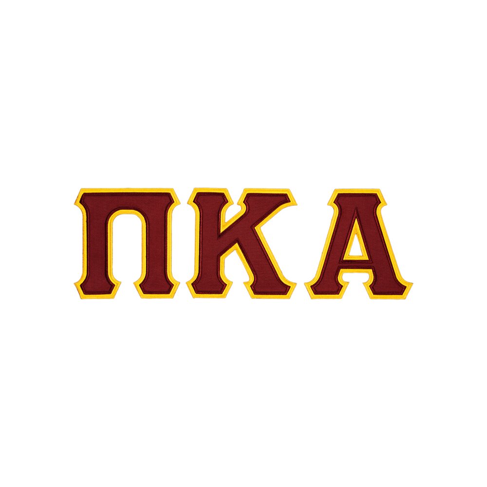 Pi Kappa Alpha Twill Letter Crewneck Sweatshirt