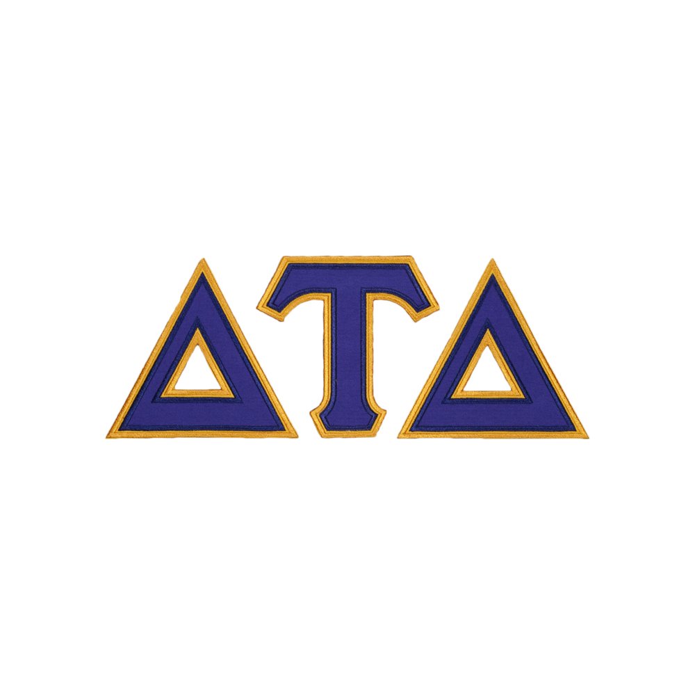 Delta Tau Delta Twill Letter Crewneck Sweatshirt