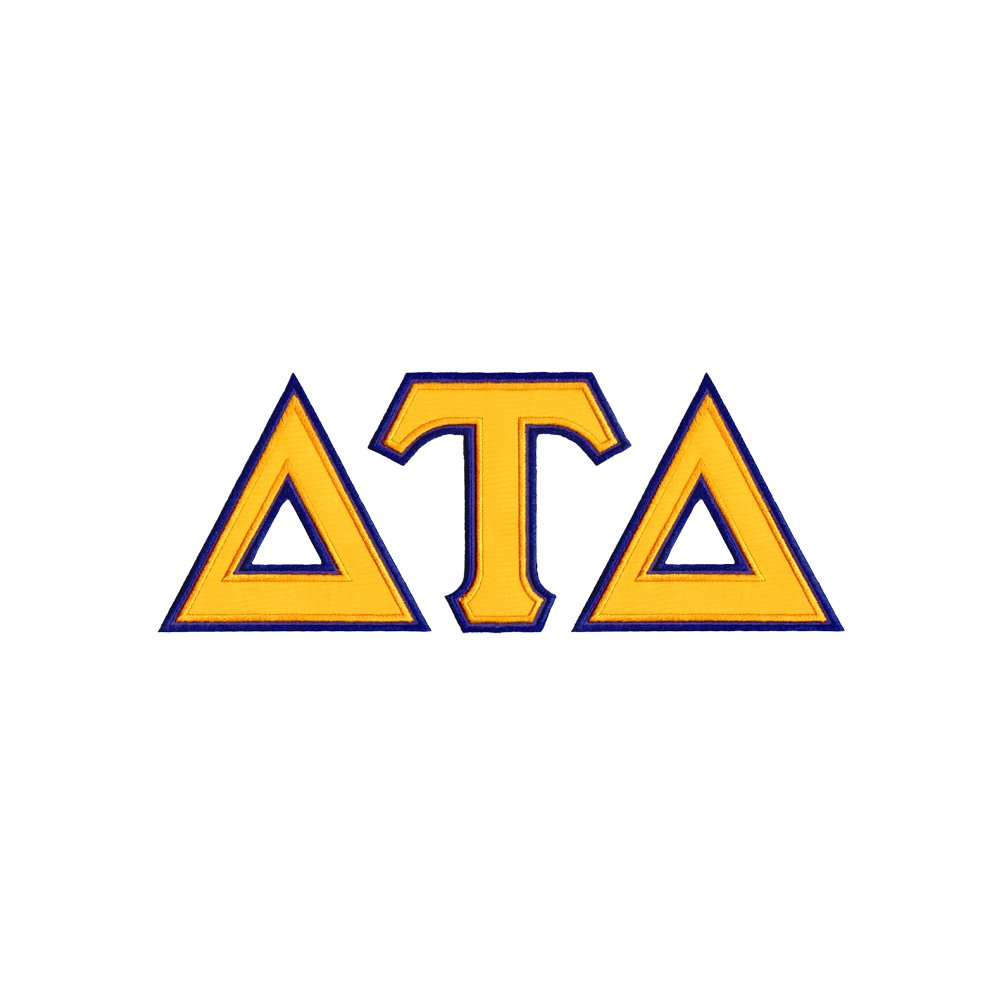 Delta Tau Delta Twill Letter Crewneck Sweatshirt