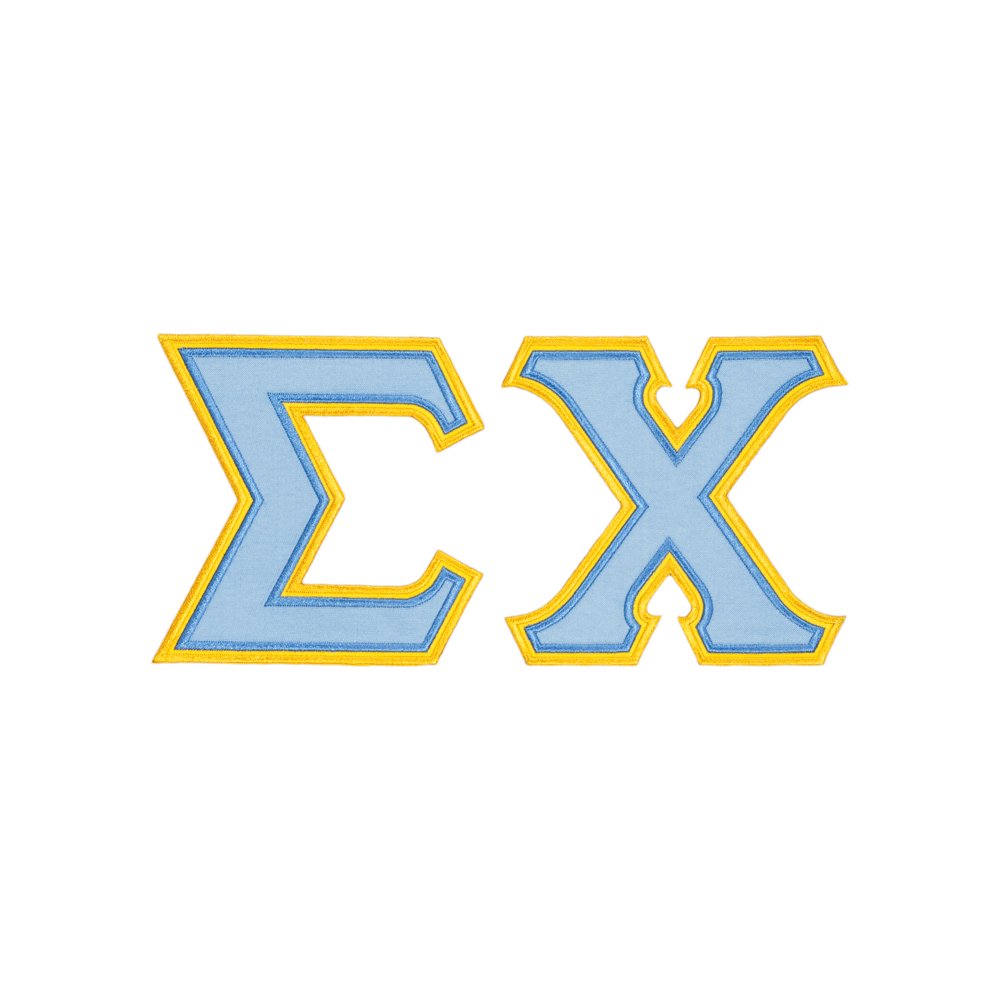 Sigma Chi Twill Letter Long Sleeve T Shirt