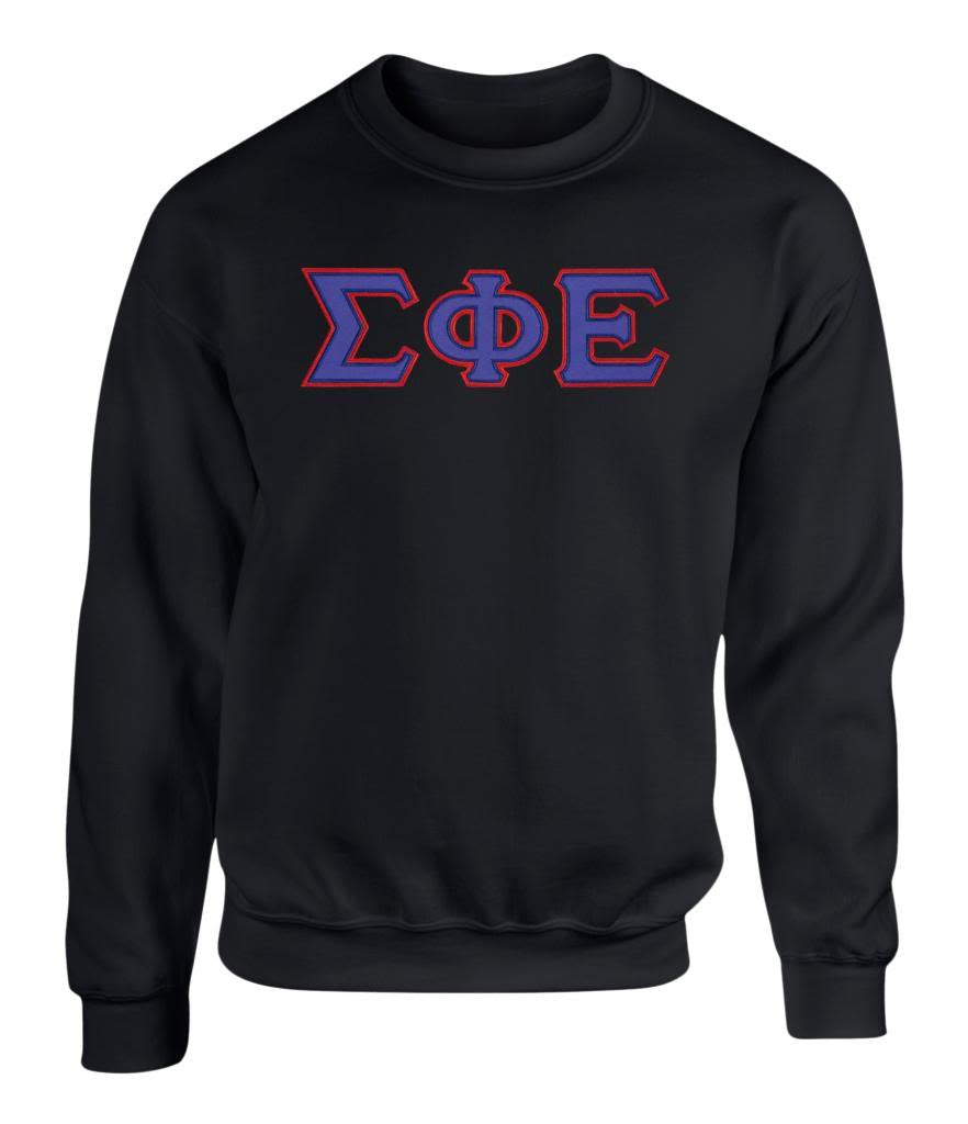 Sigma Phi Epsilon Twill Letter Crewneck Sweatshirt