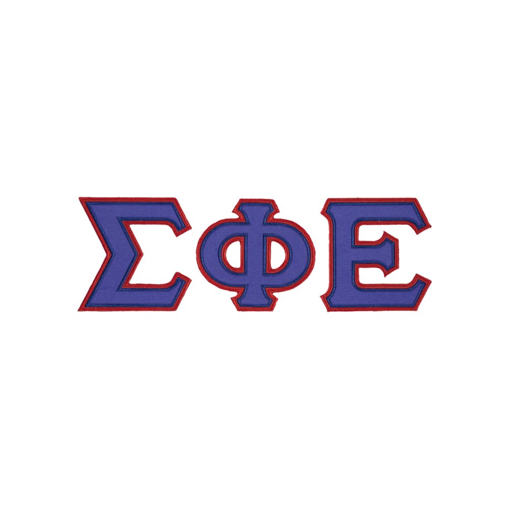 Sigma Phi Epsilon Twill Letter Crewneck Sweatshirt