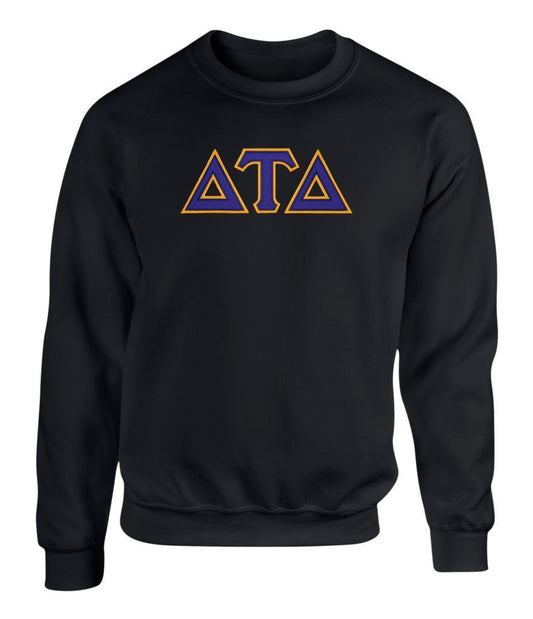 Delta Tau Delta Twill Letter Crewneck Sweatshirt