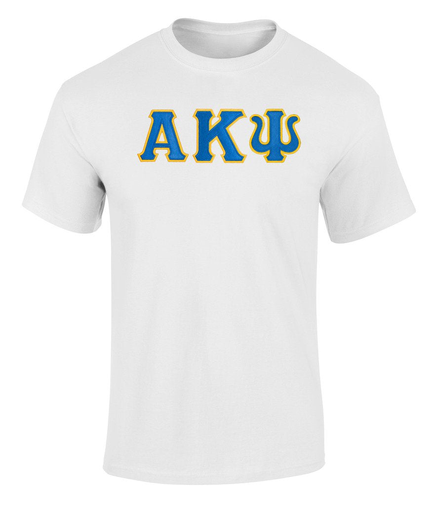 Alpha Kappa Psi Twill Letter Tee