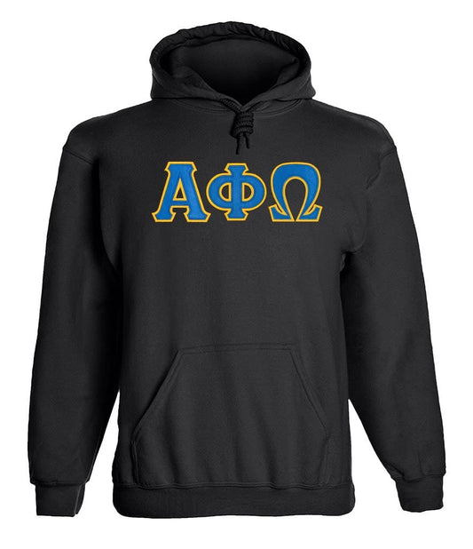 Alpha Phi Omega Twill Letter Hoody