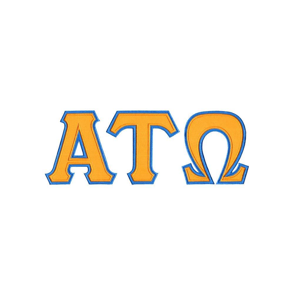 Alpha Tau Omega Twill Letter Crewneck Sweatshirt