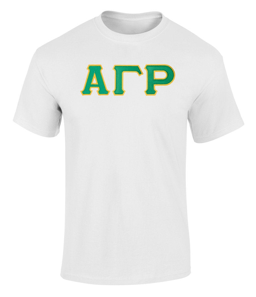 Alpha Gamma Rho Twill Letter Tee