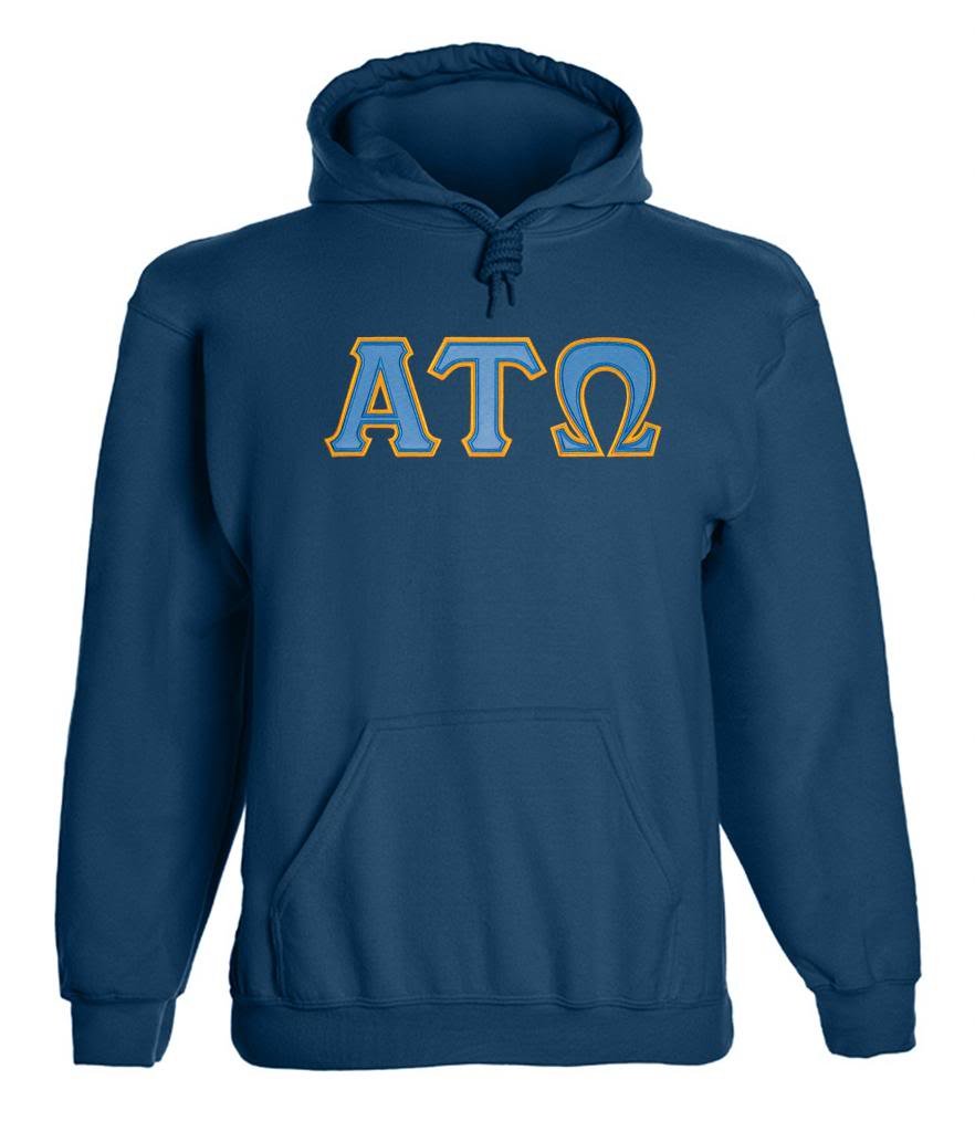 Alpha Tau Omega Twill Letter Hoody