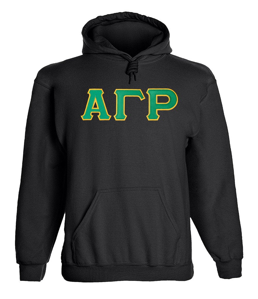 Alpha Gamma Rho Twill Letter Hoody