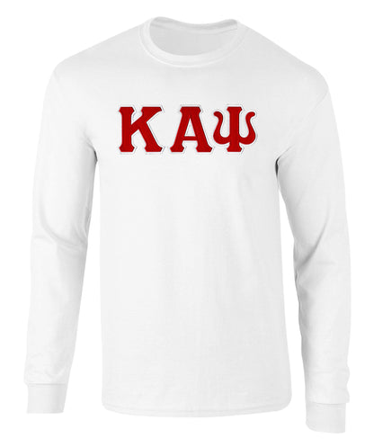 Kappa Alpha Psi Twill Letter Long Sleeve Tee