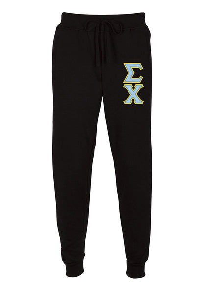 Sigma Chi Embroidered Twill Letter Joggers