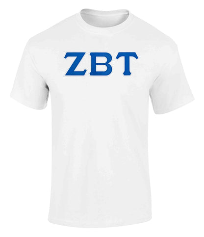 Zeta Beta Tau Twill Letter Tee