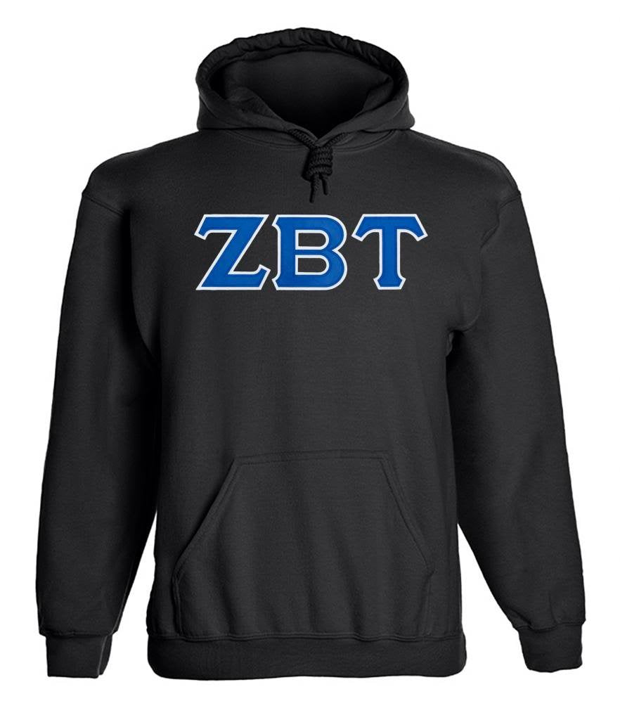 Zeta Beta Tau Twill Letter Hoody