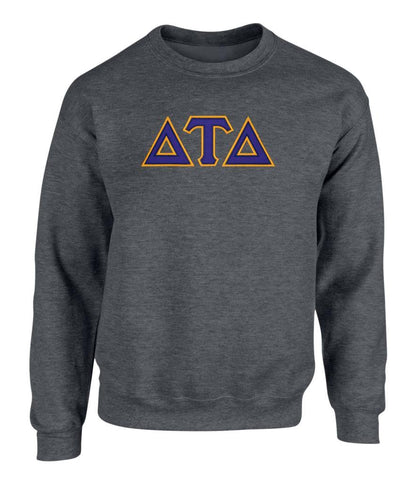 Delta Tau Delta Twill Letter Crewneck Sweatshirt