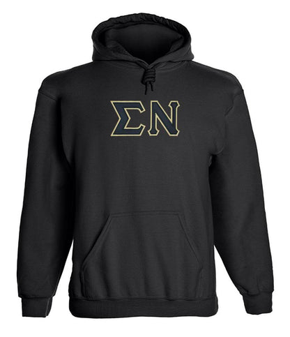 Sigma Nu Twill Letter Hoody