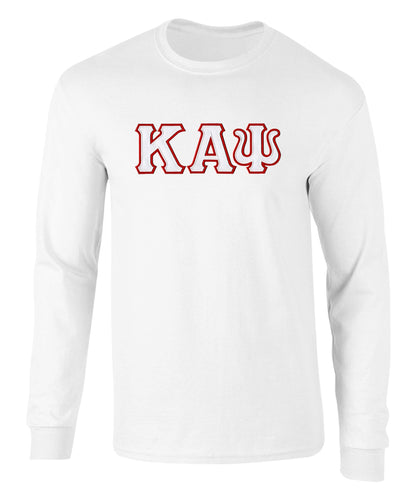 Kappa Alpha Psi Twill Letter Long Sleeve Tee