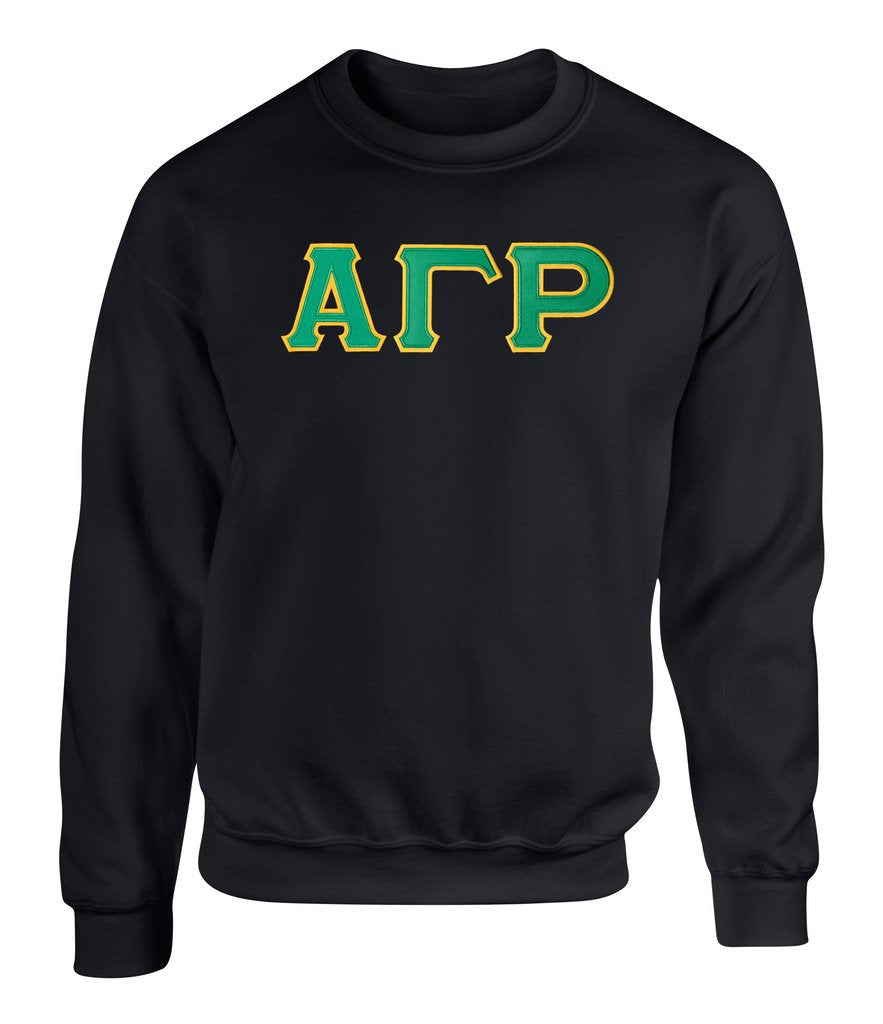 Alpha Gamma Rho Twill Letter Crewneck Sweatshirt