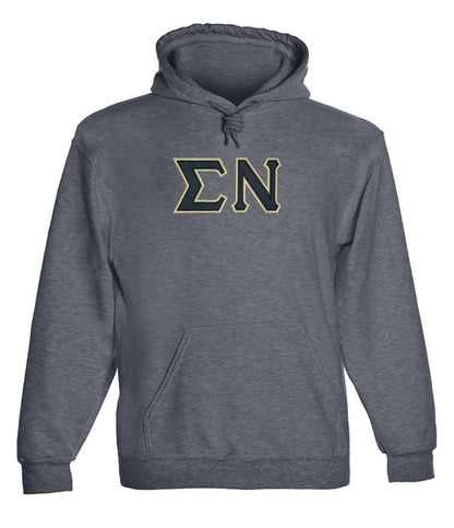 Sigma Nu Twill Letter Hoody