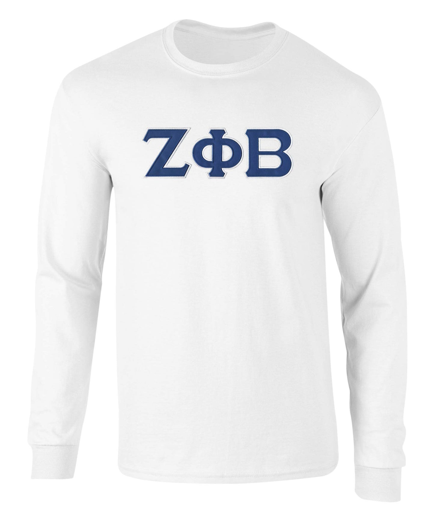 Zeta Phi Beta Embroidered Twill Letter Long Sleeve Tee