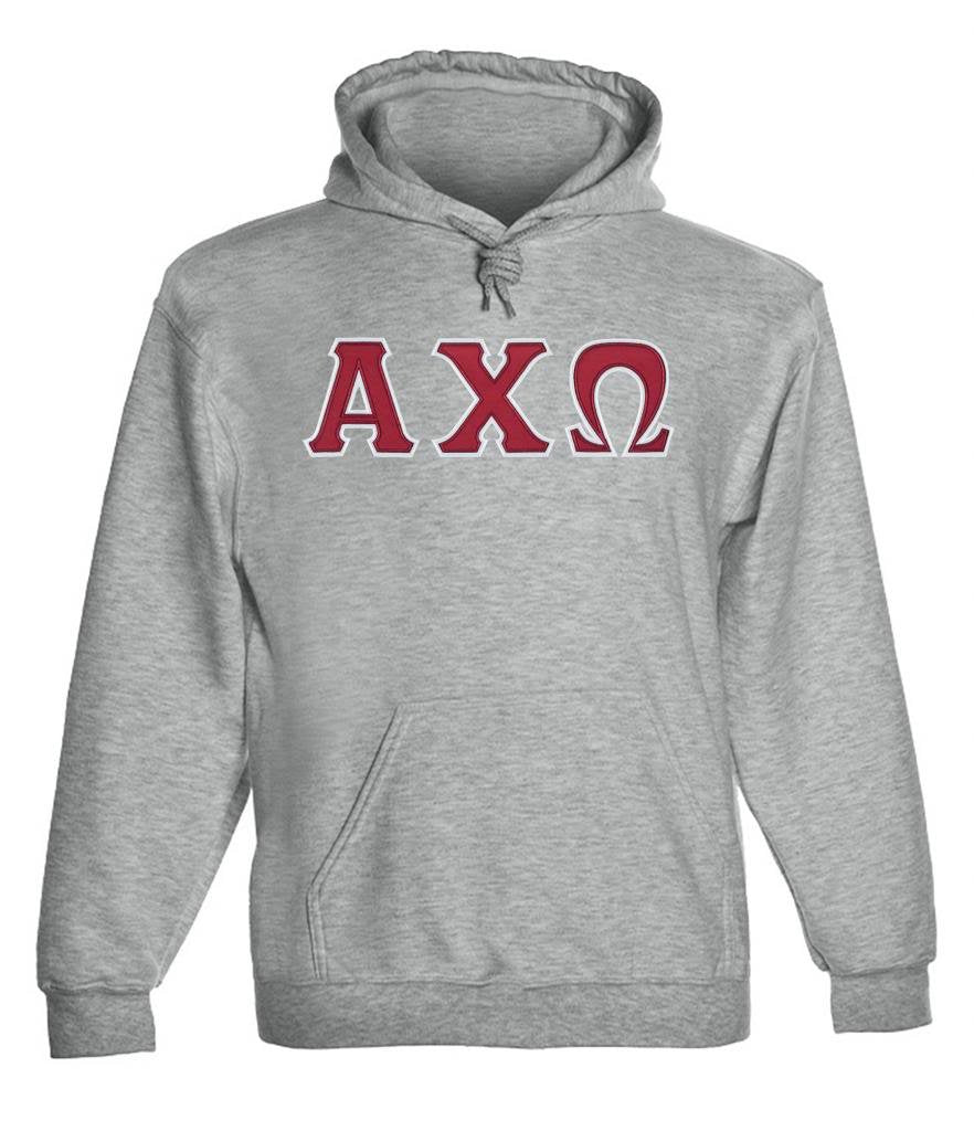 Alpha Chi Omega Twill Letter Hoody