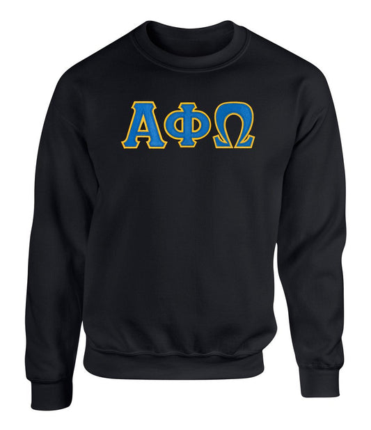 Alpha Phi Omega Twill Letter Crewneck Sweatshirt