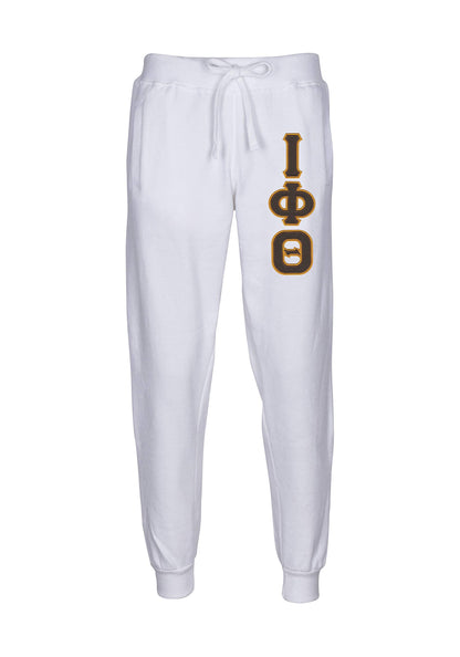 Iota Phi Theta Embroidered Twill Letter Joggers