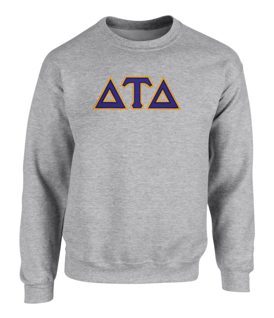 Delta Tau Delta Twill Letter Crewneck Sweatshirt