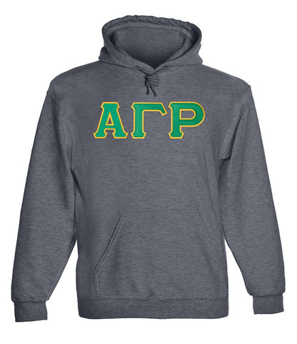 Alpha Gamma Rho Twill Letter Hoody