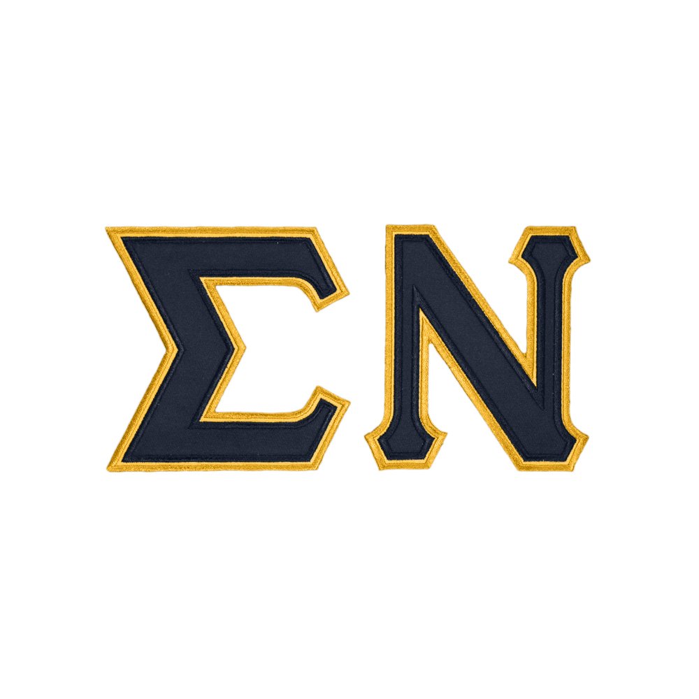 Sigma Nu Twill Letter Hoody