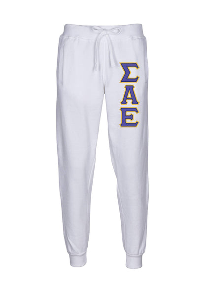 Sigma Alpha Epsilon Embroidered Twill Letter Joggers