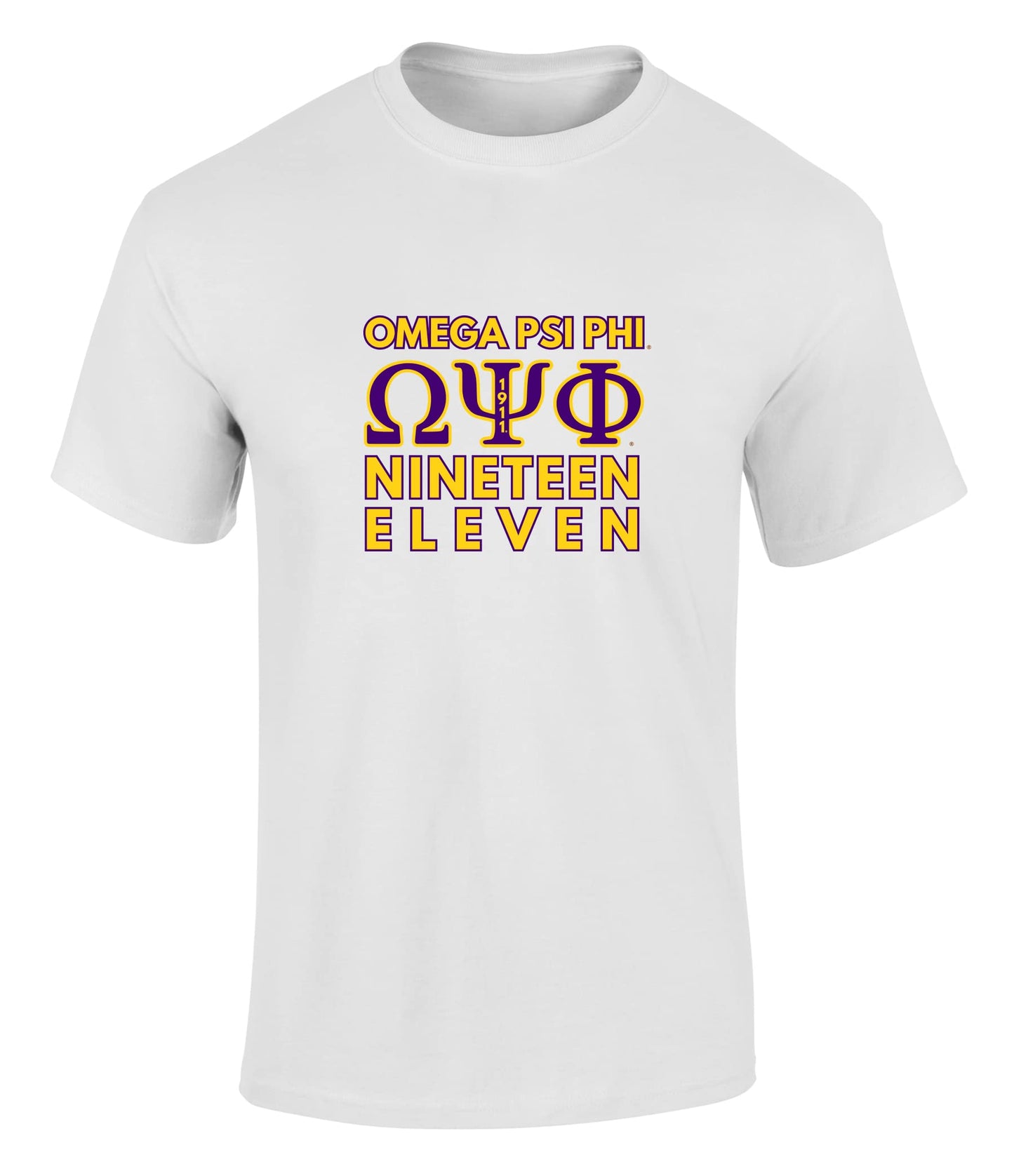 Omega Psi Phi Fraternity Nineteen Eleven Graphic T Shirt