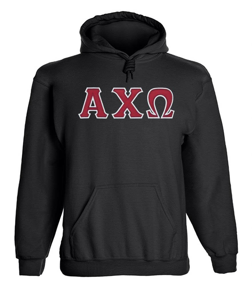 Alpha Chi Omega Twill Letter Hoody