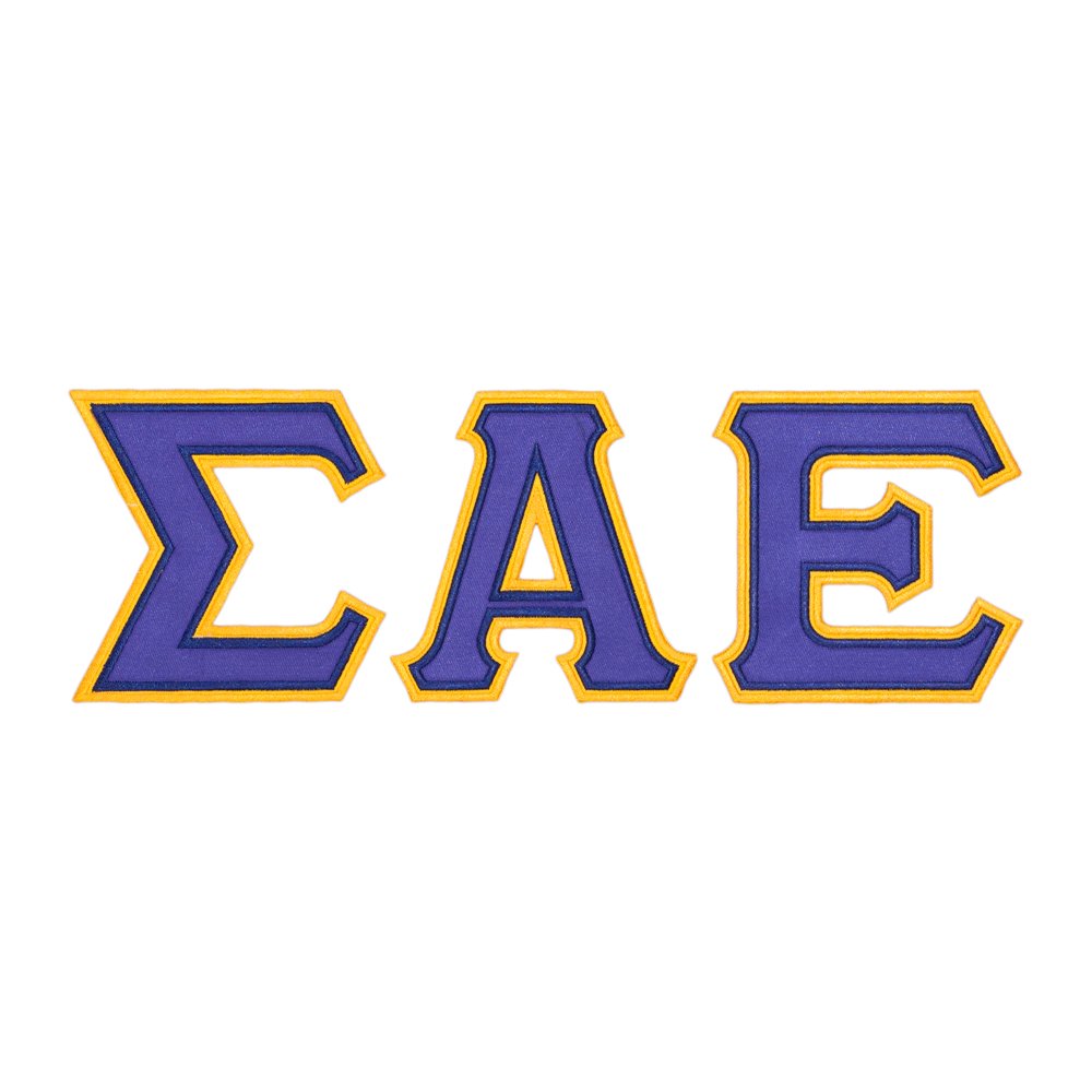 Sigma Alpha Epsilon Twill Letter Crewneck Sweatshirt