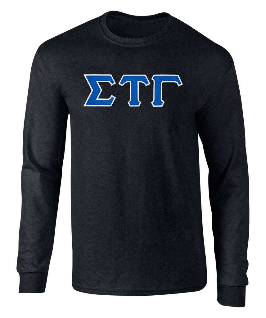 Sigma Tau Gamma Twill Letter Long Sleeve Tee