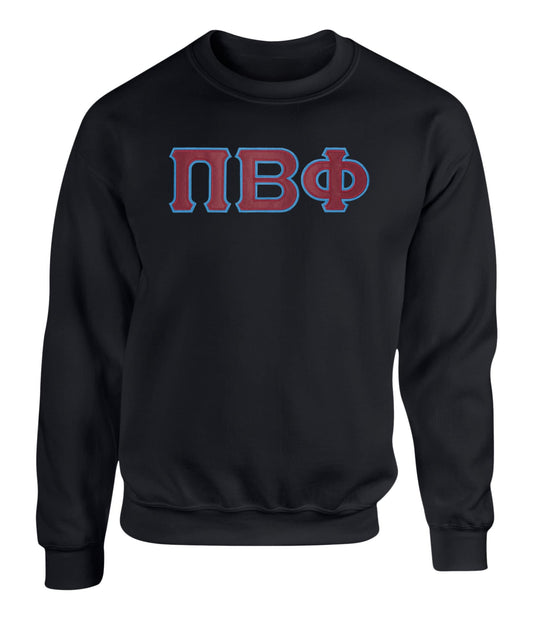 Pi Beta Phi Twill Letter Crewneck Sweatshirt