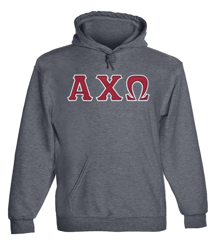 Alpha Chi Omega Twill Letter Hoody