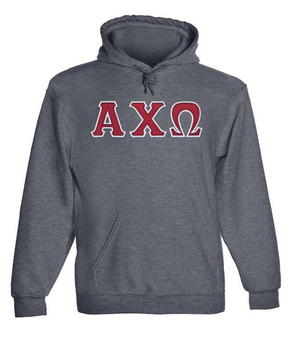 Alpha Chi Omega Twill Letter Hoody