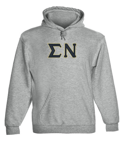 Sigma Nu Twill Letter Hoody