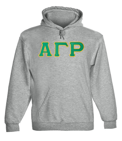 Alpha Gamma Rho Twill Letter Hoody