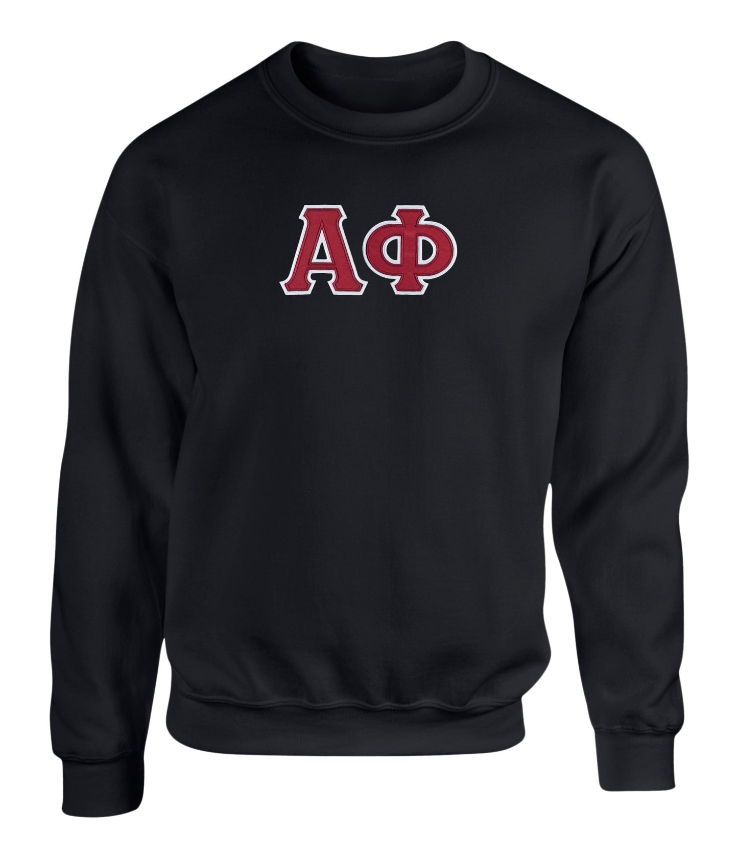 Alpha Phi Twill Letter Crewneck Sweatshirt