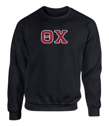 Theta Chi Twill Letter Crewneck Sweatshirt