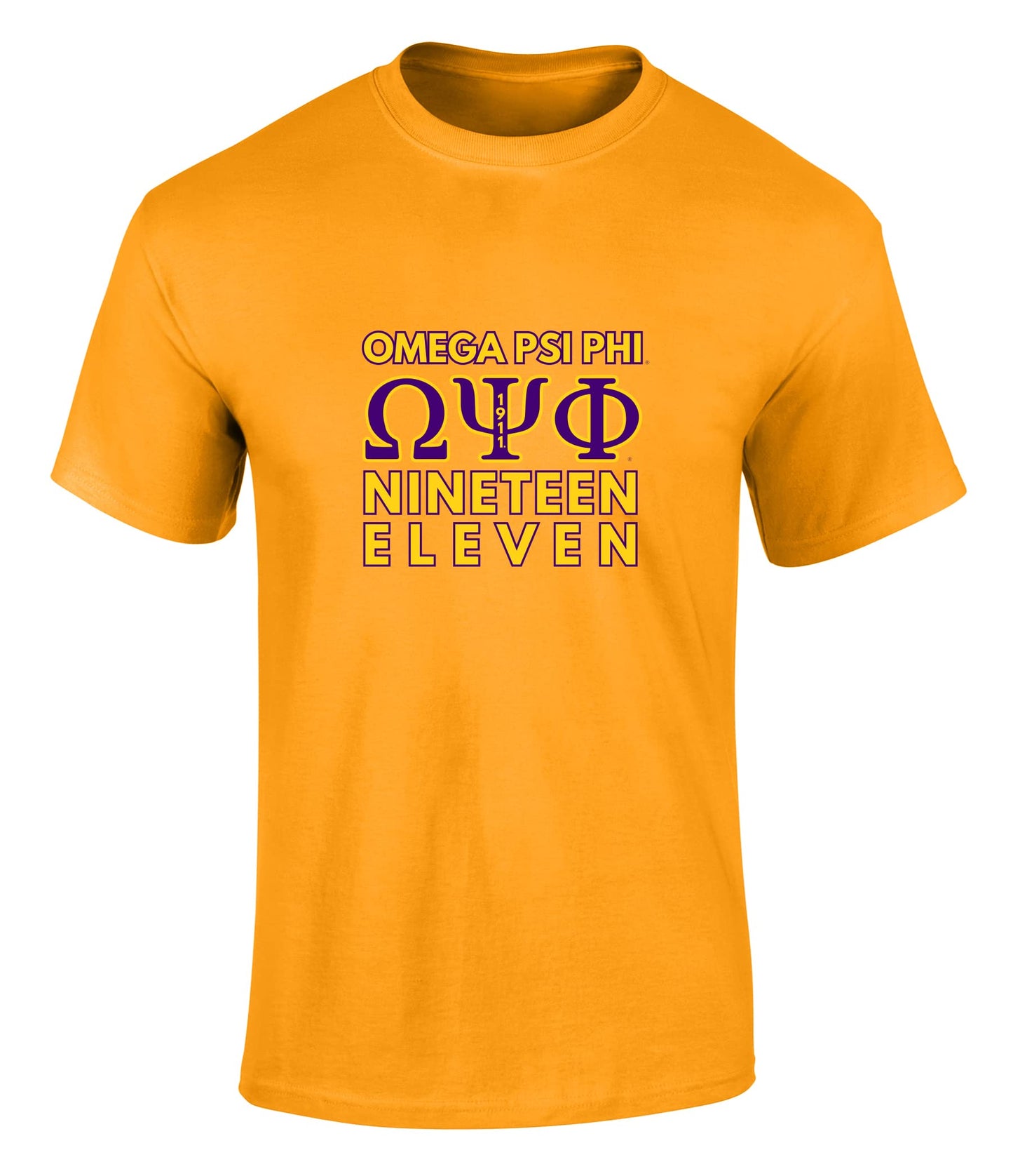 Omega Psi Phi Fraternity Nineteen Eleven Graphic T Shirt