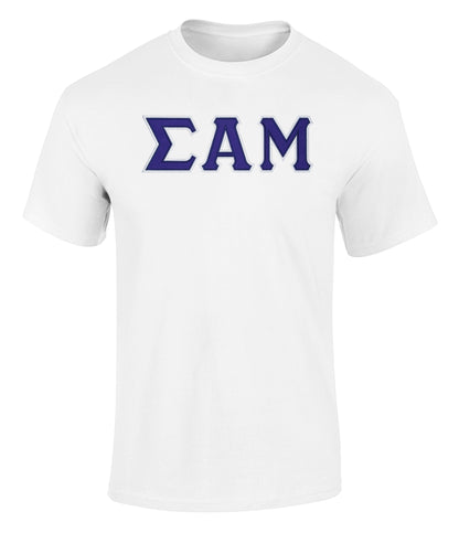 Sigma Alpha Mu Twill Letter Tee