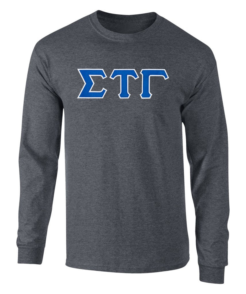 Sigma Tau Gamma Twill Letter Long Sleeve Tee